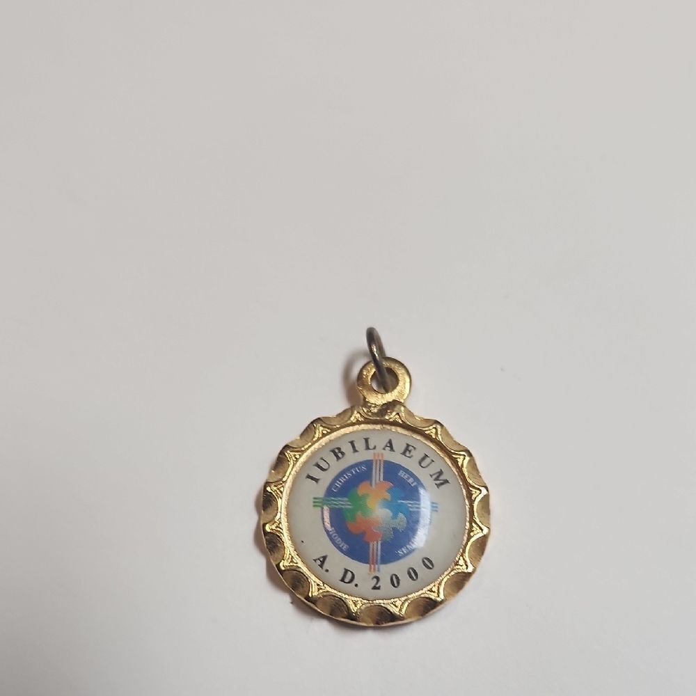 IUBILAEUM 2000 AD - Vtg Metal Catholic Christian Millennium Medal, Jubilaeum